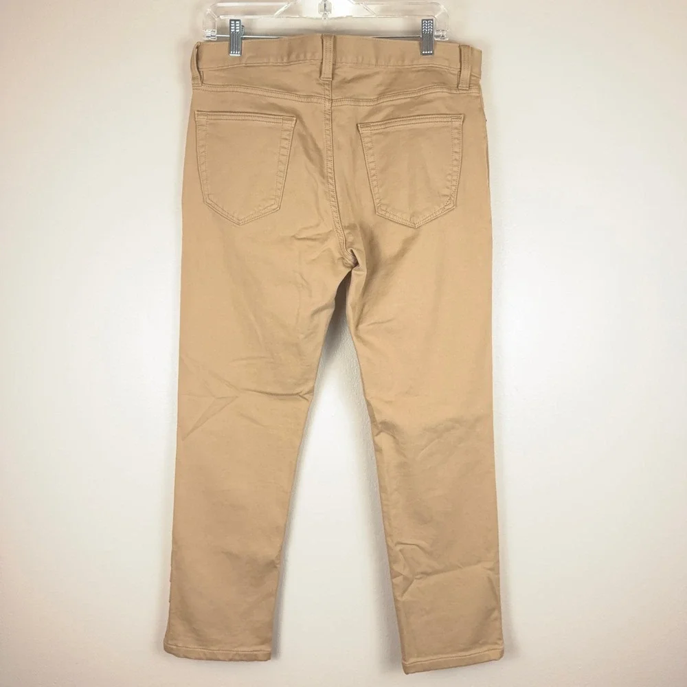 Banana Republic Traveler Slim Fit Pants Mens 33x32 Tan Khaki Chino Stretch